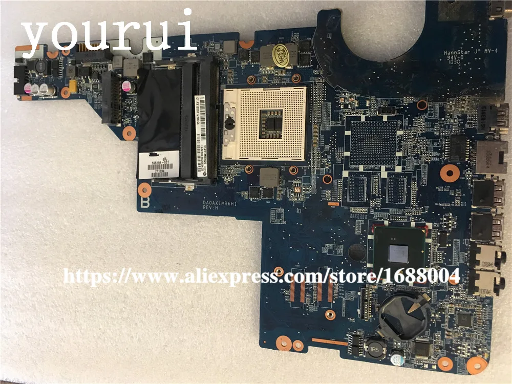Материнская плата для HP Pavilion CQ42 CQ62 G42 G62 HM55 DDR3 Встроенная ноутбука 595184-001 полностью