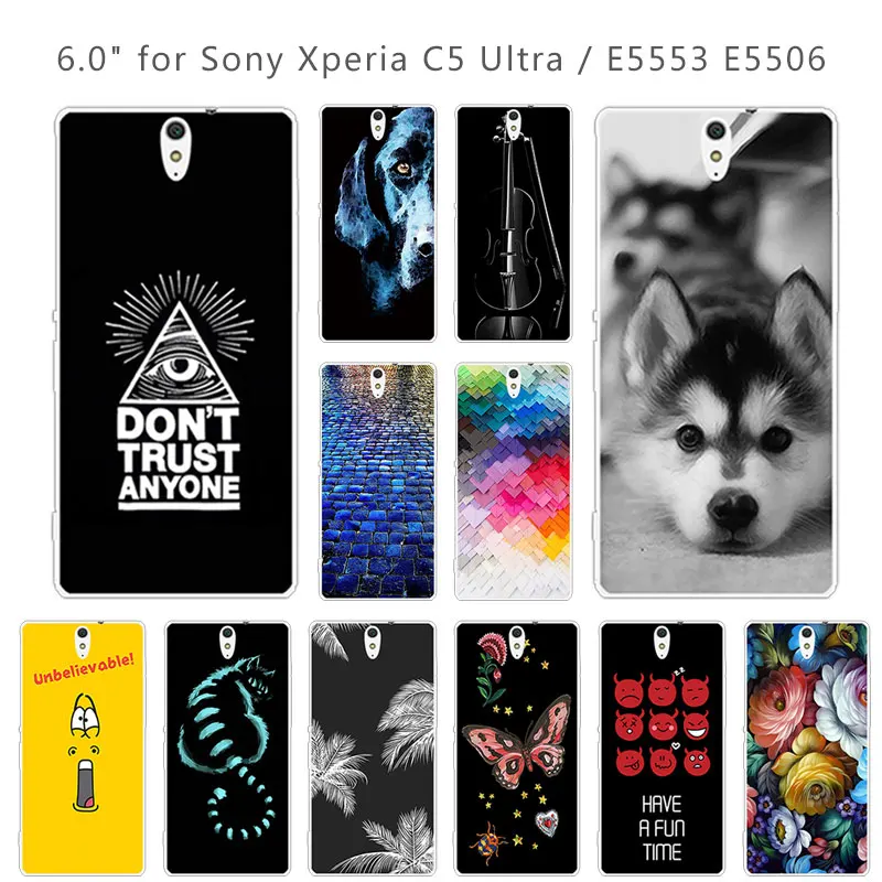 Чехол для телефона Sony Xperia C5 Мягкий силиконовый чехол задней панели 6 0 дюймов