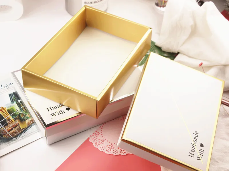 10 шт. специально для U Фольга для шоколада коробка для торта праздничная подарочная упаковка коробка печенье конфеты коробка для орехов DIY Свадебная подарочная упаковка коробка