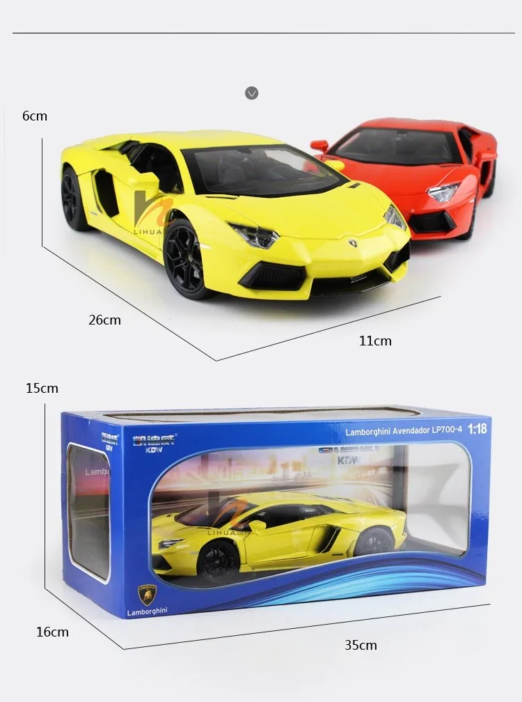 1:18 Aventador LP700-4 литье под давлением модель автомобиля коллекция игрушек