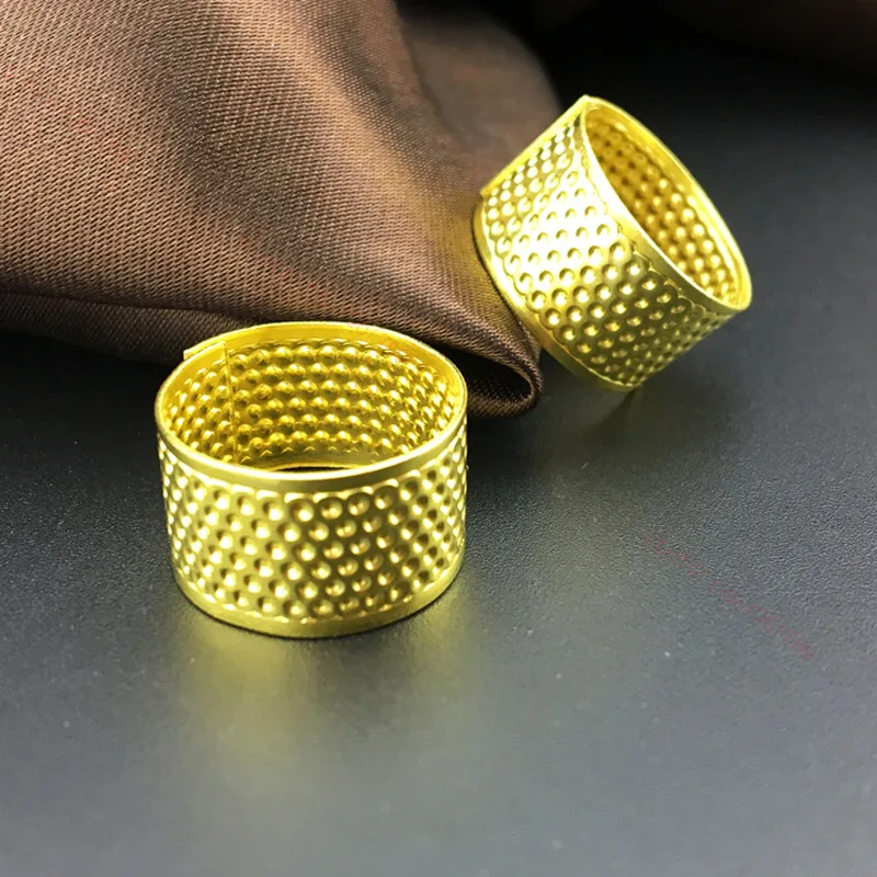 Wholesale Tailor Supplies 1 3pcs Golden Handmade Diy Sewing Thimble