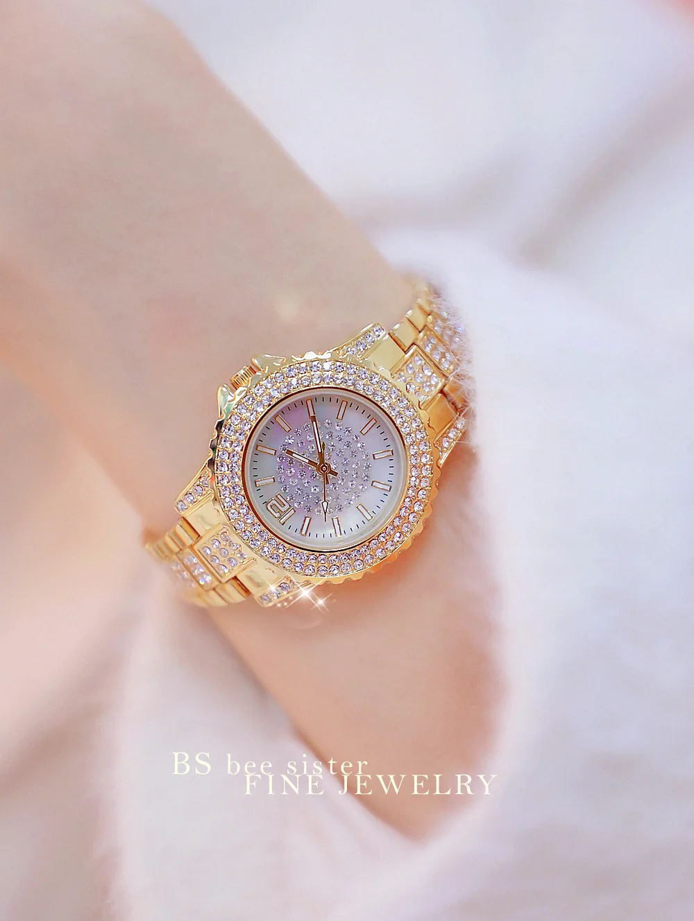 Женские часы с серебряными золотыми бриллиантами, модные повседневные женские наручные часы, дизайн,, подарок