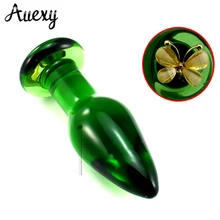 AUEXY Glass Anal Plug Adult Male Female Masturbation Crystal Anal Dildo Sex Products vibrator Butt Plug Sex Toys AUEXY Glass Anal Plug Adult Male Female Masturbation Crystal Anal Dildo Sex Products vibrator Butt Plug Sex Toys