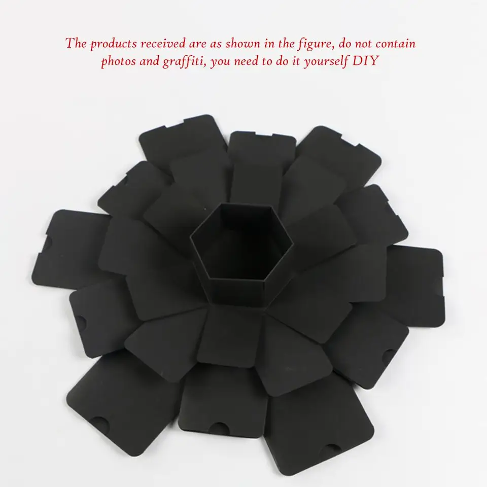 Fiesta Sorpresa Regalos Caja Hexagonal 5 Capas 6 Lados Explosión Regalo Caja Regalo Innovador Caja Diy Foto álbum Caja