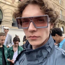 Французский бренд очки новые модные солнцезащитные очки с большими рамами Мужские квадратные плоские верхние для женщин Высокое качество Ретро солнцезащитные очки винтажные UV400