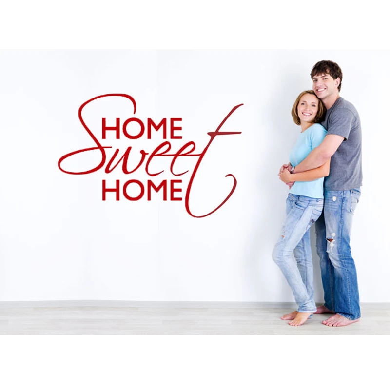 

ZOOYOO Sweet Home Wall Stickers Home Decorations Marriage Room Living Bedroom DIY Decals Mural Arts Printing Poster Paper