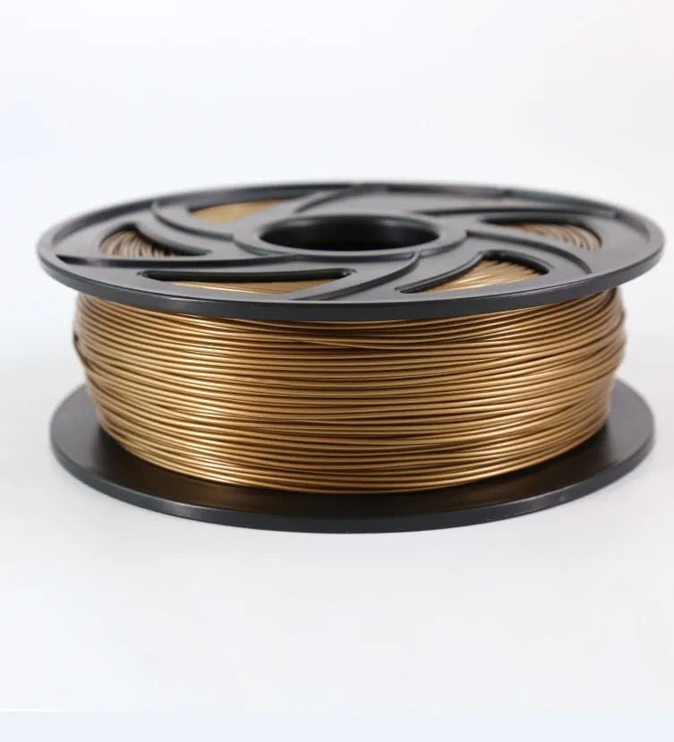 New 1.75mm PLA Filament For 3D Printer Printing Filament Materials - Цвет: 1kg Gold