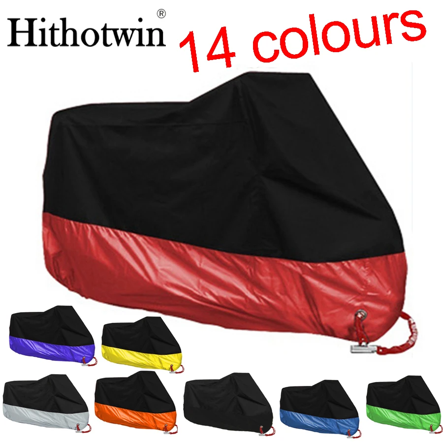 

M L XL XXL XXXL XXXXL universal Outdoor Uv Protector Bike Rain Dustproof Motorcycle cover for Scooter Covers waterproof 14colors