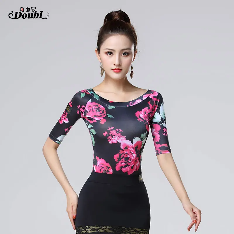 

Latin dance costumse sexy long sleeves latin dance tops for women latin dancing jackets S-3XL