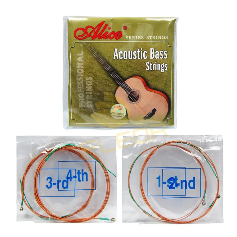 NEW 4pcs/Set Acoustic Bass Strings 4 Strings Set Alice A616 L for Bass Parts & Accessories