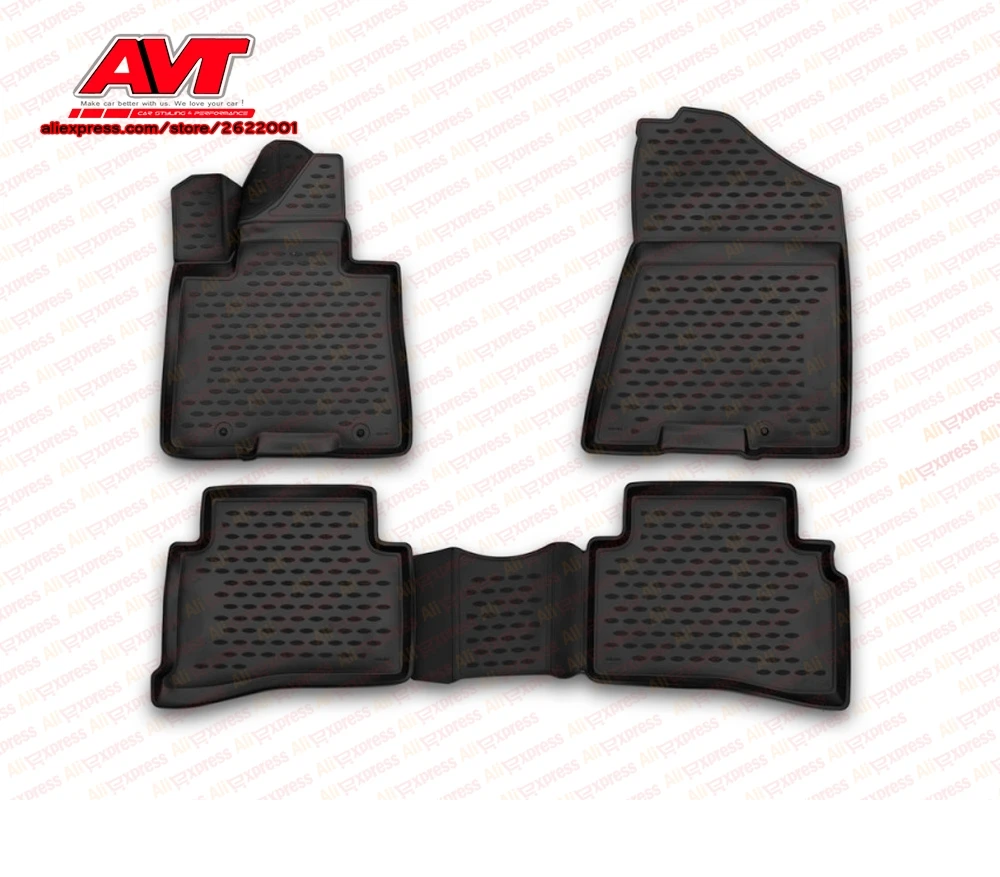 Коврики для Kia Sportage-4 шт. резиновые коврики Нескользящие резиновые аксессуары для салона автомобиля