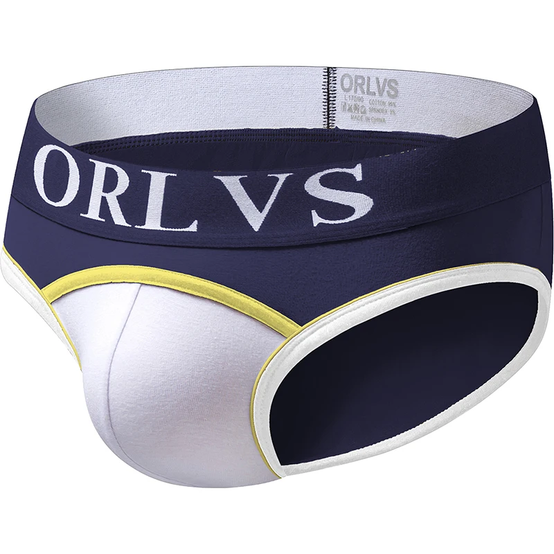 ORLVS 5 шт. сексуальное мужское нижнее белье трусы для геев cueca мужские хлопковые
