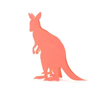 

Kangaroo Escort number place cards rustic wedding birthday bridal shower zoo party table Seating card Reception markerspc001
