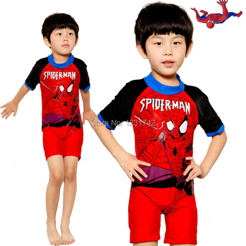 Ritel 2021 anak baru pakaian  renang  Anak spider man one 