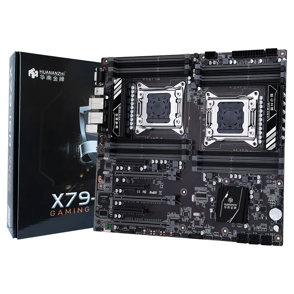 هوانان تشى X79-16D اللوحة إنتل المزدوج وحدة المعالجة المركزية LGA 2011 E5 2689 2670 V2 DDR3 1333/1600/1866 MHz 515 GB M.2 NVME SATA3 USB3.0 E-ATX