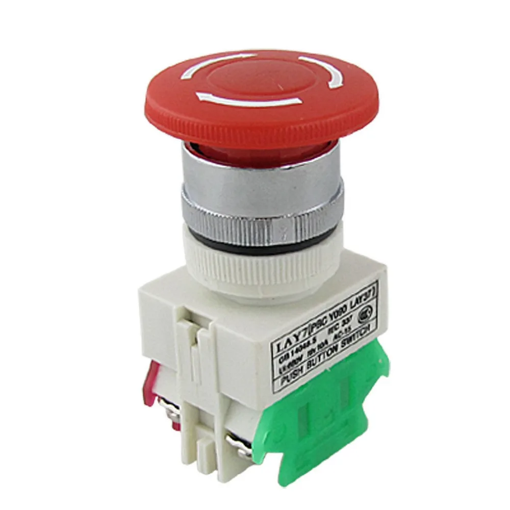 

Machine Tool Emergency Stop Control Push Button Switch 10A Xovlo