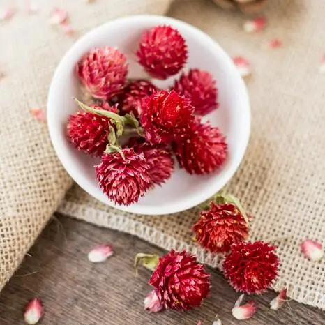 dried gomphrena naturally globosa preserved bouquet decoration flower hotel diy party project wedding red accessory flowers mouse zoom over