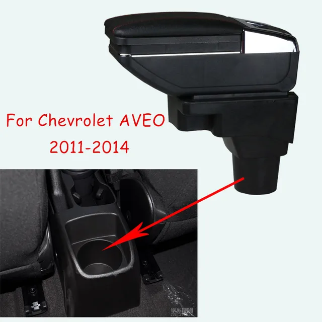 ROTATABLE Car Console Box For Chevrolet AVEO 2011 2014,Car Armrest