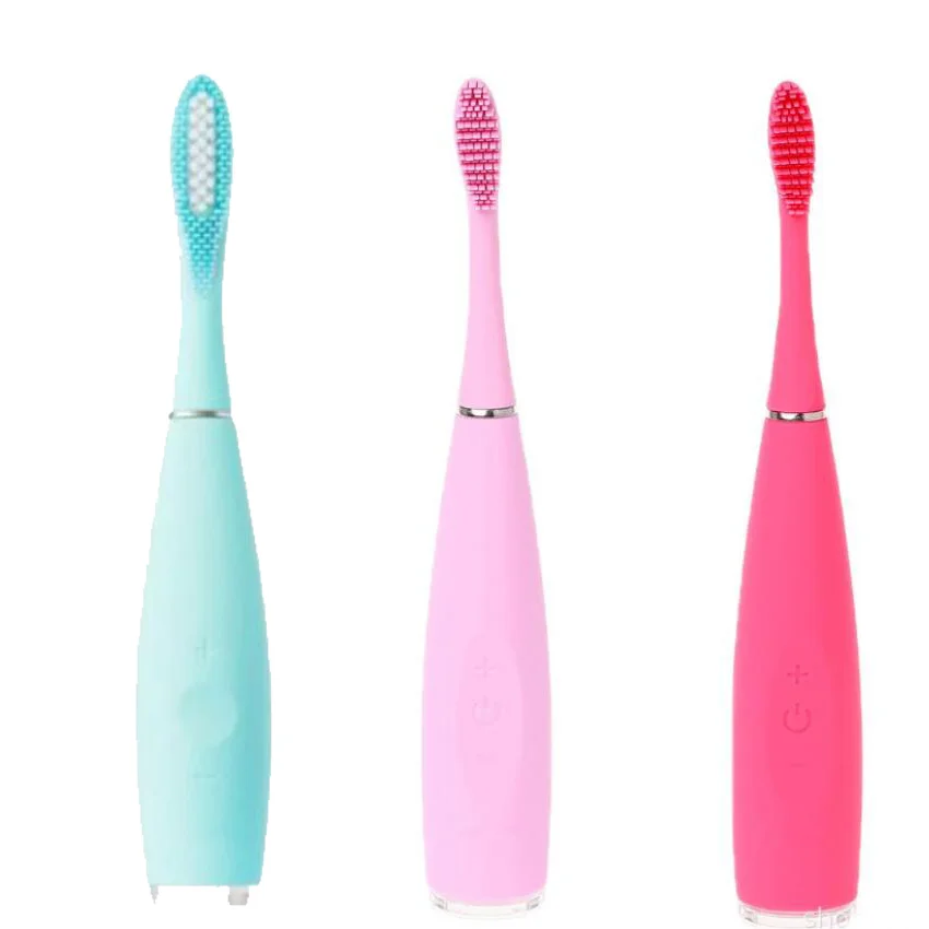 

2018 New Arrival High quality Hybrid Electric Toothbrush Mint Rechargeable Waterproof Sonic Toothbrush For Adult 3 Color
