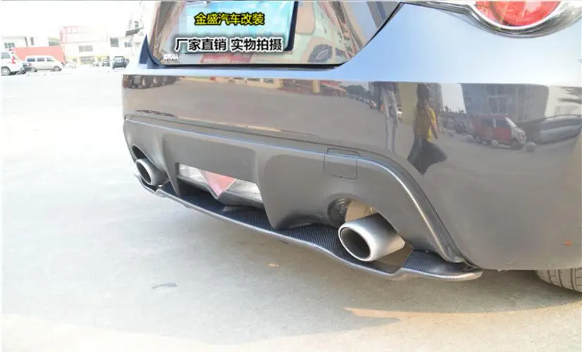 Jioyng углеродного волокна заднего бампера v-стиля автомобильный спойлер задний Крышка диффузора для SUBARU BRZ/TOYOTA GT86 2013