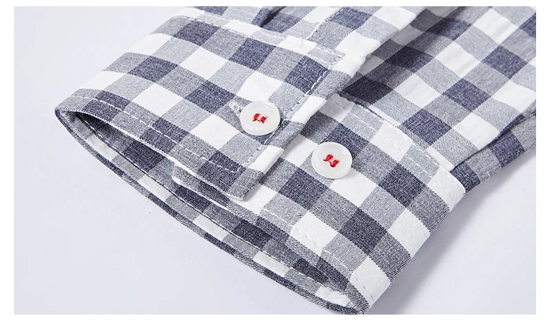 Мужская рубашка с длинными рукавами Slim fit Весенние новые рубашки в клетку черные/розовые повседневные мужские рубашки 8636