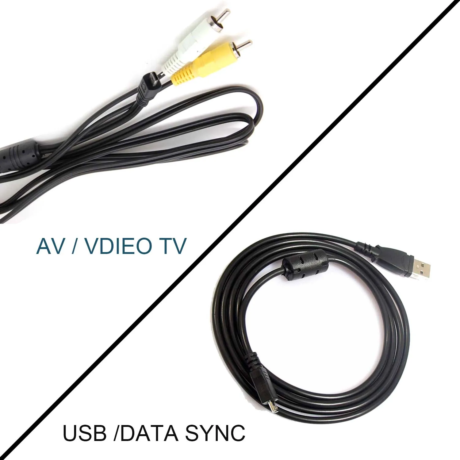 

USB&AV TV CABLE for Nikon Coolpix D7100 D5300 D5200 D5100 D3300 D3200 S9500 UC-E16 E17 S3100 S3000 S2 S31 S32 S2750 S2700 S230