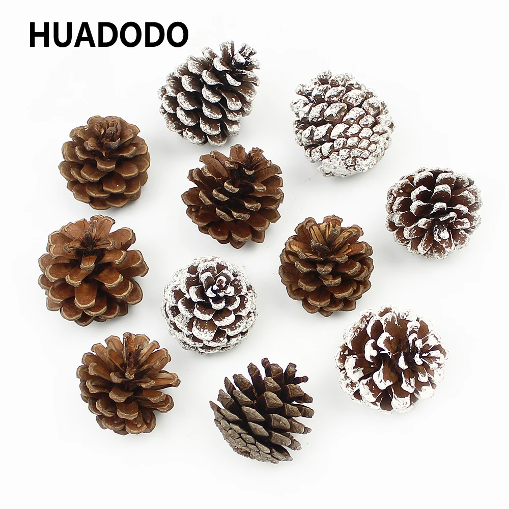 HUADODO 6 шт. 2 5 см натуральные сосновые шишки сухоцветы Pinecone для новогоднего и