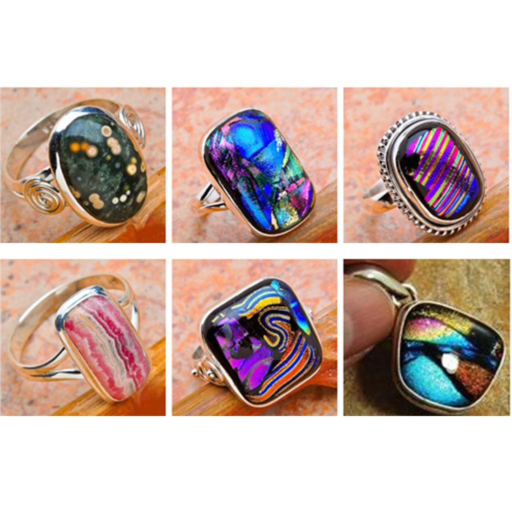 10pcs/Set Microwave Kiln Kit Glass Fusing Kit DIY Fusing Jewellery Pieces and Embellishments
