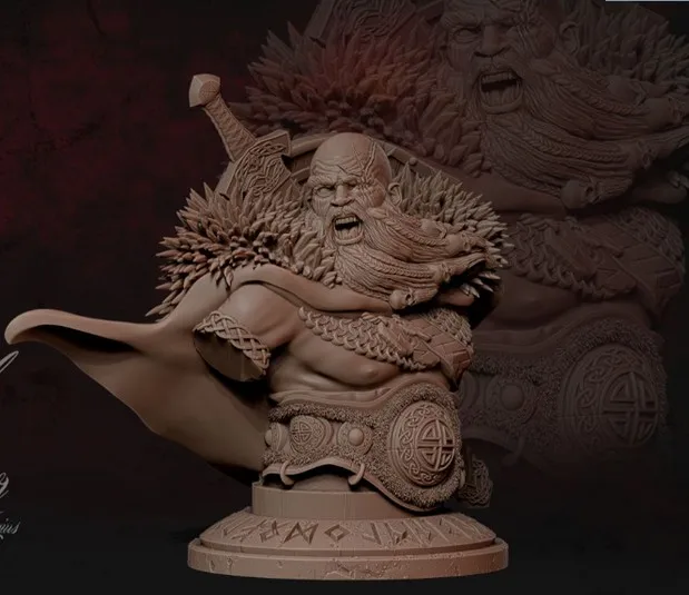 

1/12 Scale Resin Bust dwarf Figure Model Kit Free Shipping