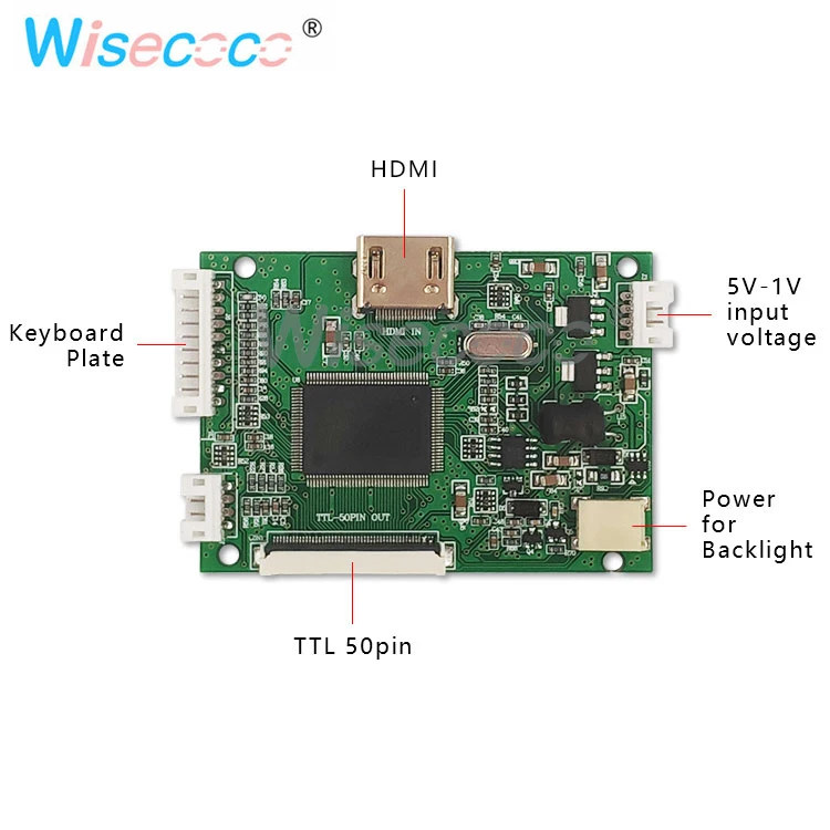 8,0 дюймовый lcd TFT lcd 800x600 Высокое Разрешение HDMI ttl 50pin с контрольной платой драйвера