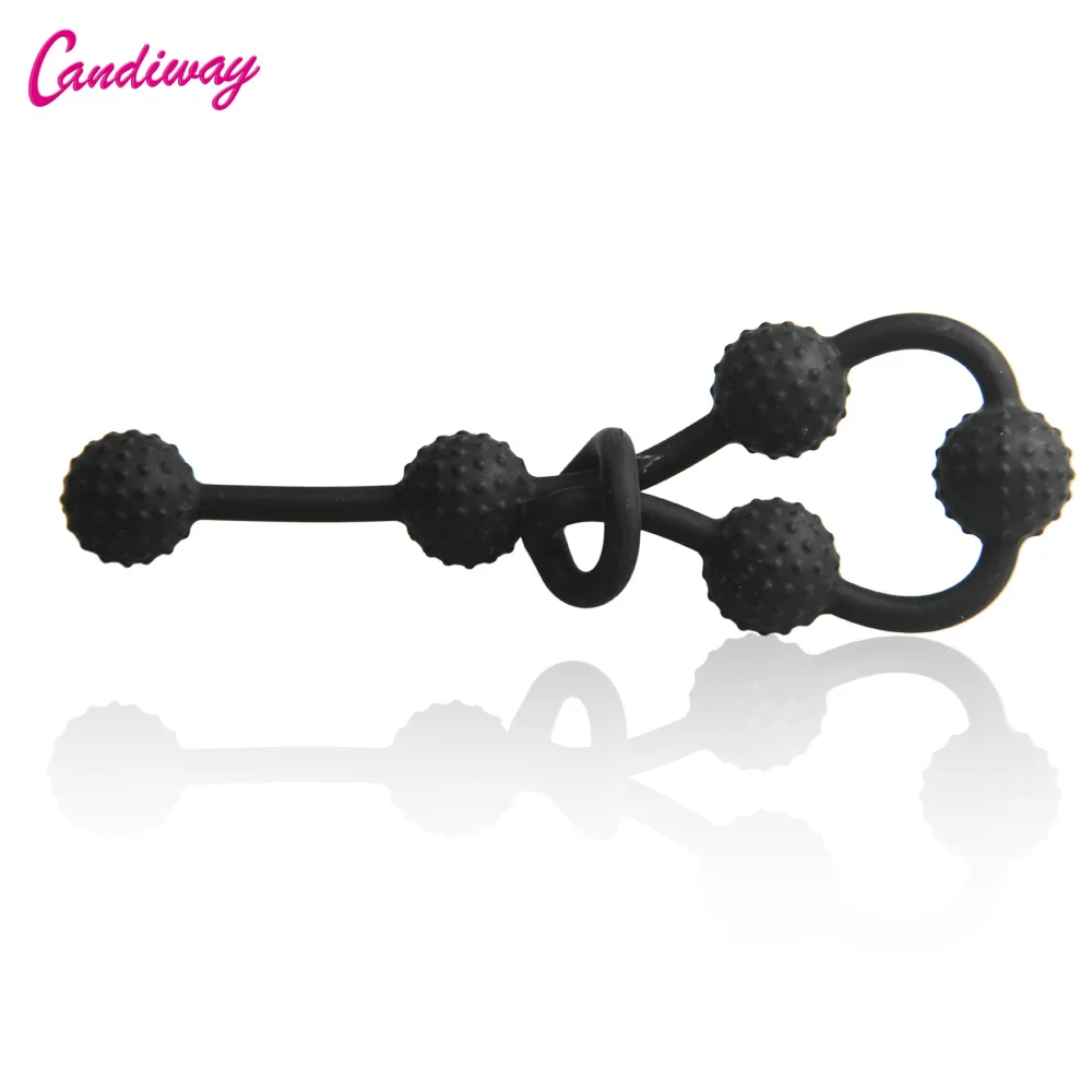 h074Beads Chain butt plug backyard Pull Ring  (39)