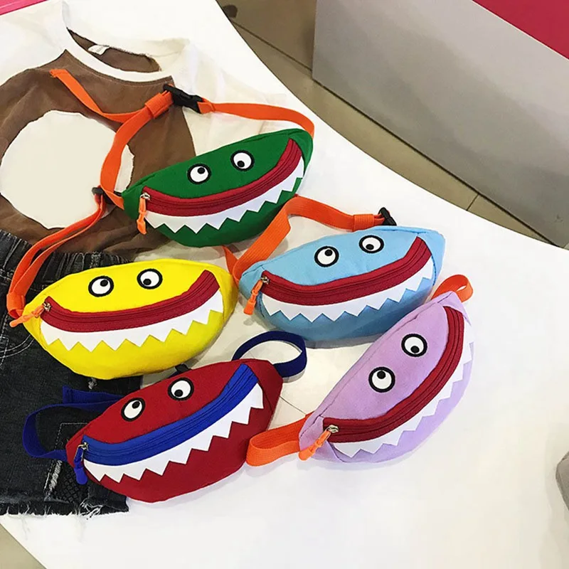 

Children Waist Bag Fanny Packs Cartoon Little Monster Chest Bag Kid Boy Girl Money Wallet Waist Bag Kawaii Running Belt Bag Hot