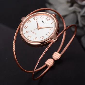 

Women Dress Bangle Watches Ladies Bracelet Watch Rose Gold Quartz Clock Creative Fine Strap Wrist Watches Relogio Feminino -20