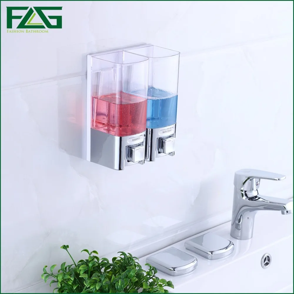 480*2ml European Style Twins Plastic Liquid Soap Dispenser For Home