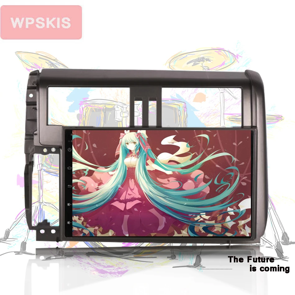 Discount Android 9.1 4G RAM Car DVD multimedia player GPS map Radio Wifi for Toyota Prado Land Cruiser 150 2010 2011-13 autoradio video 5