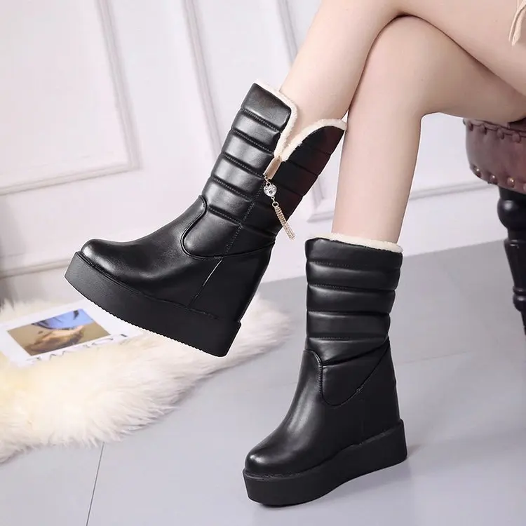 

CYOSO Women Boots 2018 Winter Shoes Woman Plus Insole Snow Boots Fur Warm Boots for Women Waterproof Winter Botas Mujer