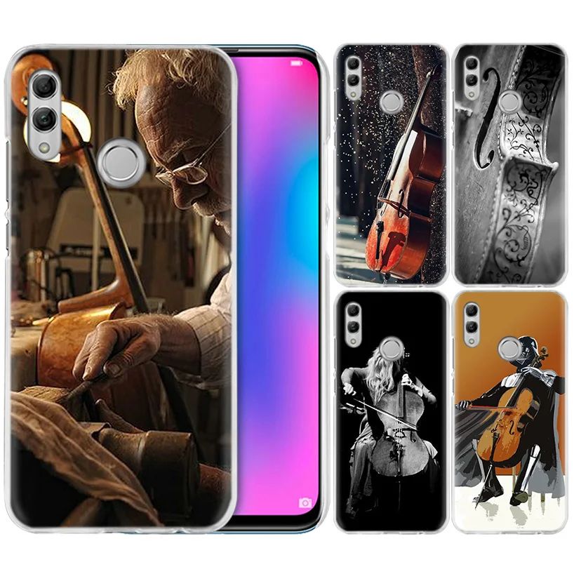 

Violin Cello Cell Case for Huawei Honor 8X Y9 20 9 10 Lite Play 8C 8A Pro V20 20i Y6 Y7 Y5 2019 Hard PC Phone Cover Casos