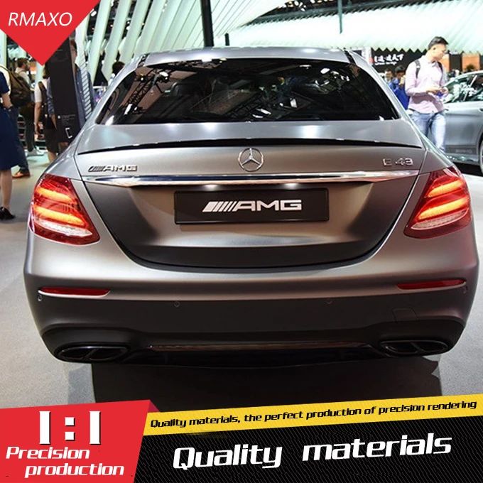 

For Benz W213 Spoiler SR ABS Material Car Rear Wing Primer Color Rear Spoiler For Benz W213 E320L E260L E300L E63 Spoiler 2016