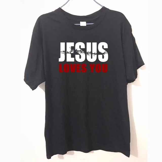 Téléchargement gratuit Images Online Shop Jesus Loves You Christian Religion Funny T Shirts Men le plus cool par