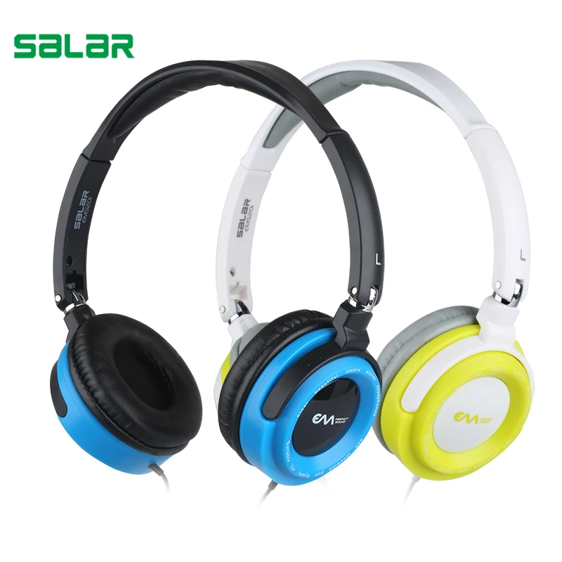 

Salar EM520i Foldable Headphones Studio Professional DJ Headphone with Mic Monitor Studio wired Headphones DJ Stereo Headsets