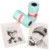 3 рулонов печати Бумага анг Стикеры Бумага белый и черный клей Фотобумага для мини карманные фотопринтер Бумага анг 57 мм - изображение