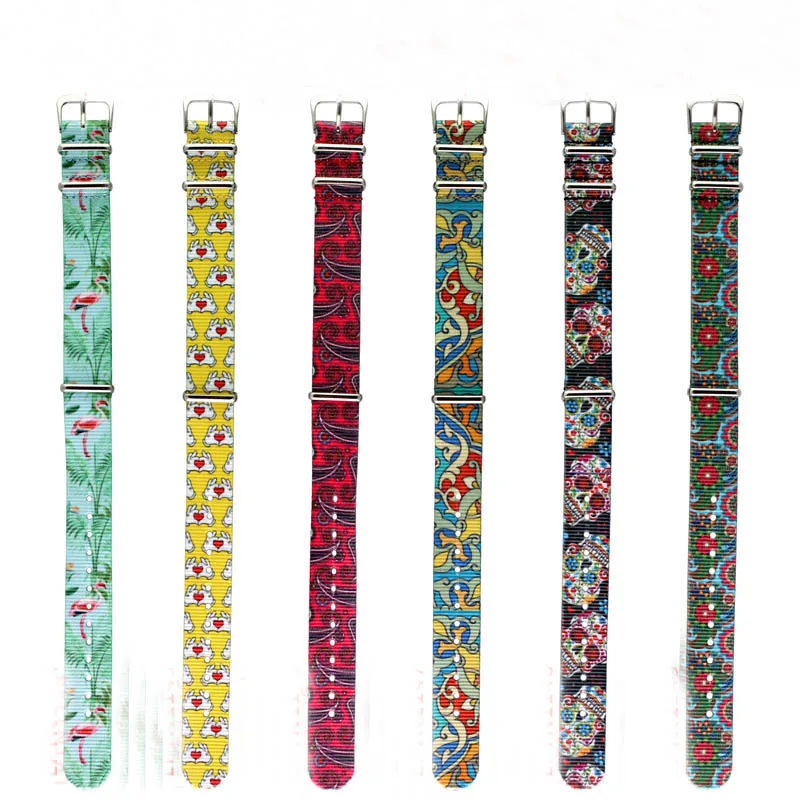 

13 Colors Wholesale Heavy Duty Nylon Watchband NATO Strap 20mm 18mm Nylon Replacement Watch Band accessories