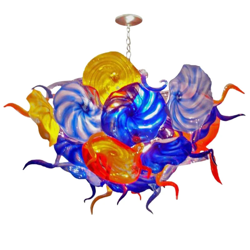 

Air Shipping AC Led Bulbs 120v/240v Artistic Colorful Murano Modern Pendant Light Plates