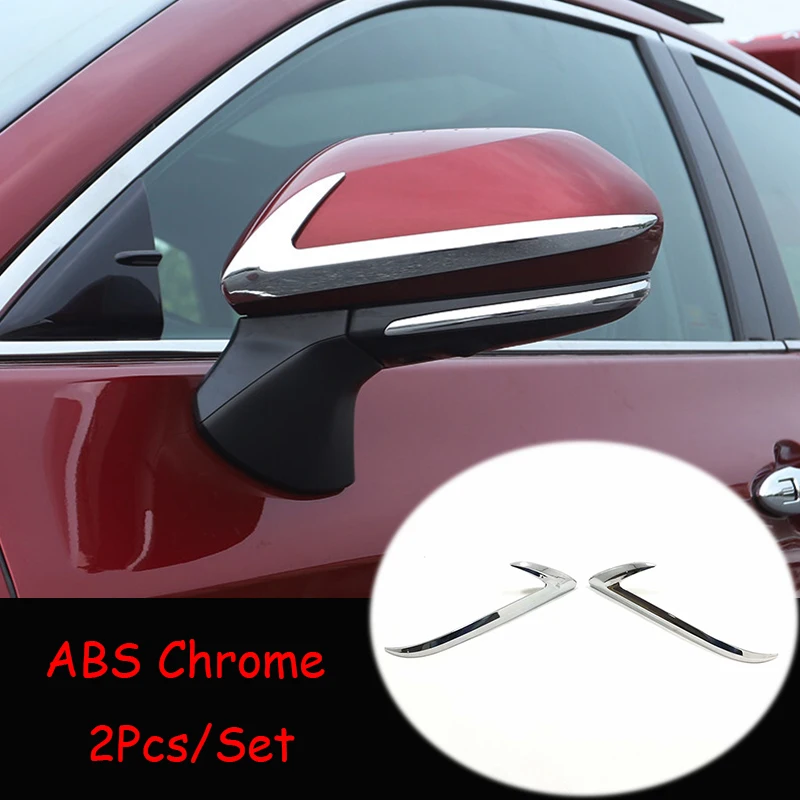 

For Toyota Avalon 2019 ABS Matte/Carbon fibre Car Rearview mirror decoration strip Cover Trim Sticker car styling accessories
