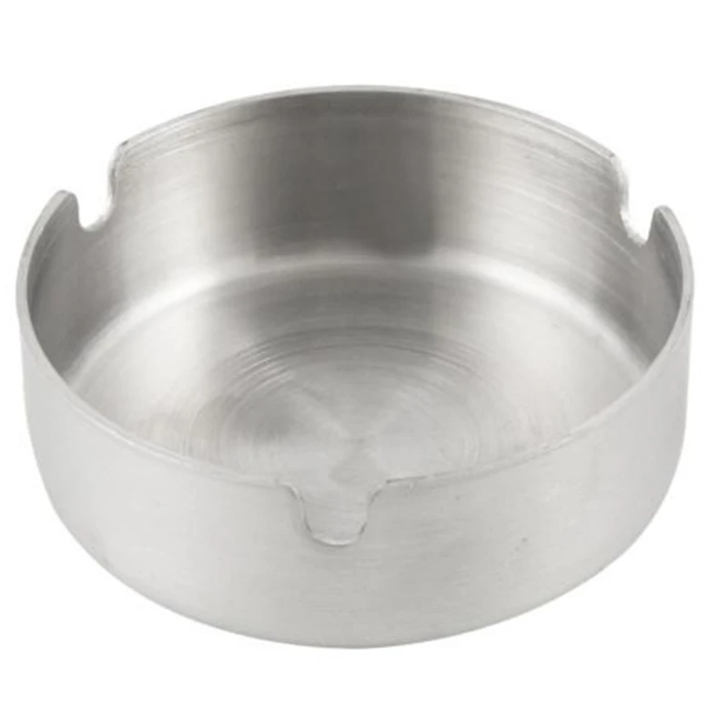 1PCS 8cm Ashtray Metal Cigarette Ash Holder Stainless Steel Cigar Ash