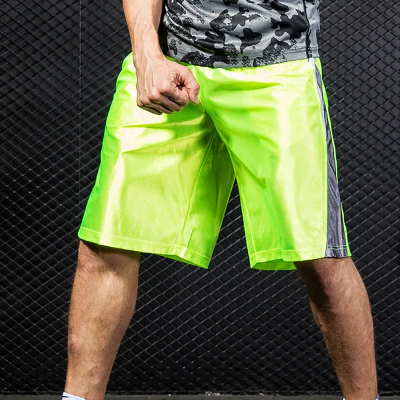 Мода Лето активный elstic Талия свободные полосатые штаны для бега фитнес шорты для бодибилдинга мужские спортивные шорты на шнурке