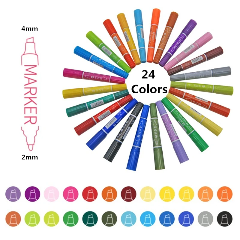 

12/18/24 Colors Waterproof Car Tyre Tires Tread CD Metal Wood Permanent Paint Graffti Oily Marker Macador Caneta Stationery DIY