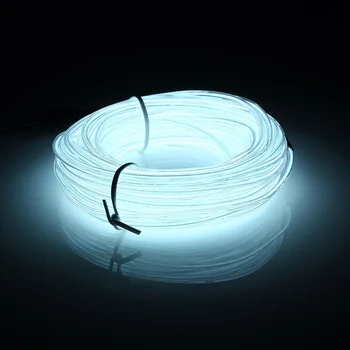 

CLAITE 10M EL Soft Tube Wire 12V Flexible LED Flash Neon Light String Waterproof Glow Car Rope Strip Light for House Party