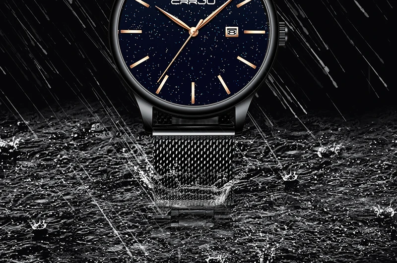 Crrju Men Watch Top Luxury Brand Date Business Starry Sky Mens Watches Stainless Steel Man Wrist Watches reloj hombre 2019 (9)
