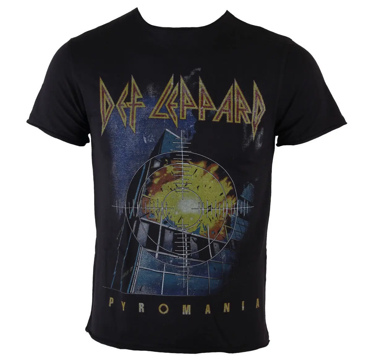 Herren T-Shirt Def Leppard - Pyro AMPLIFIED XXL Fashion Short Sleeve | Мужская одежда